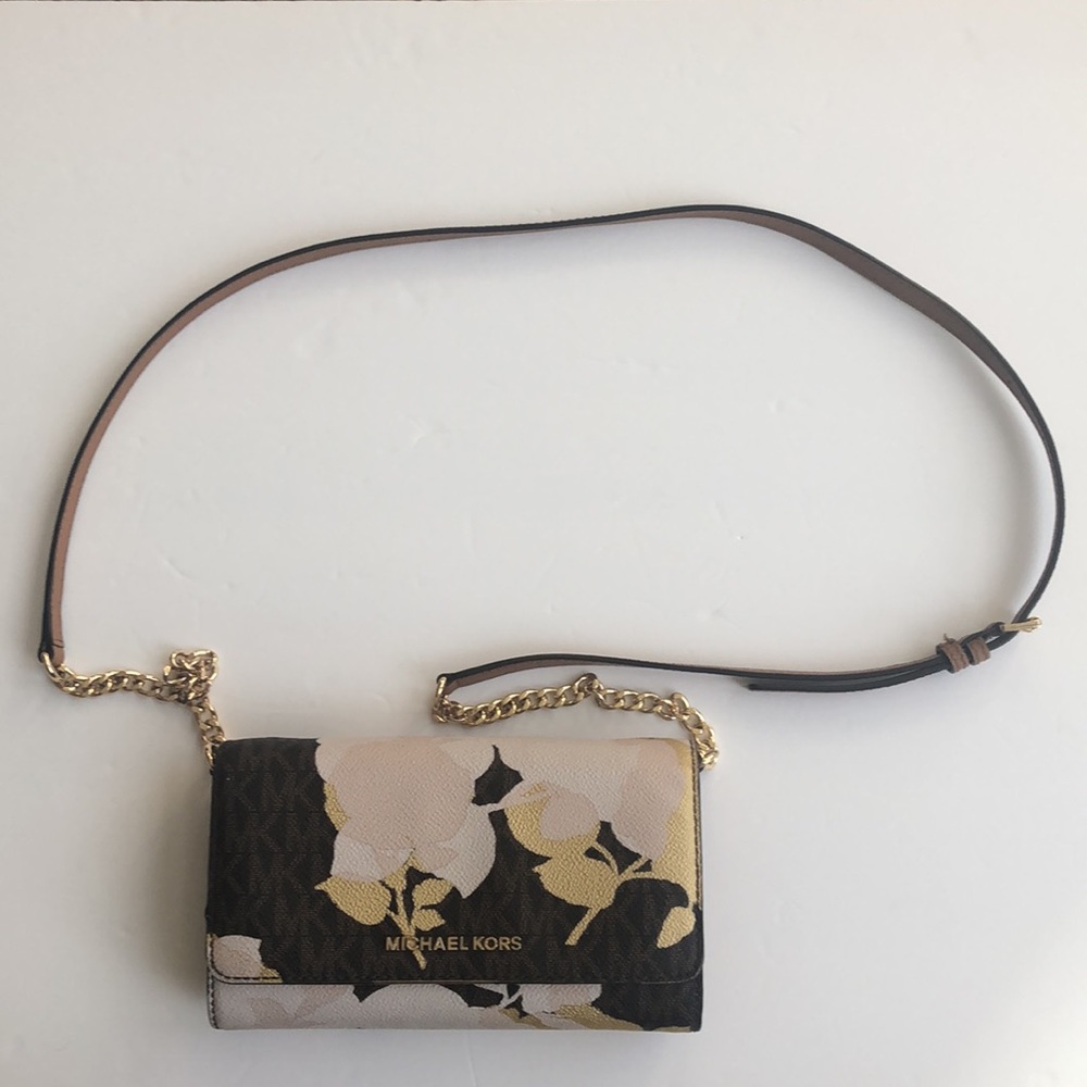 Michael Kors Floral Crossbody or Clutch